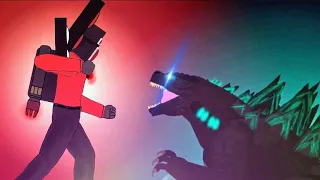 •[Boss Speakerman vs Godzilla 2014- Animation] ~||Dc2 battle||~