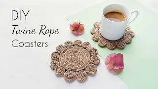 How to Make Rope Coaster | Twine Coaster | Rope Crafts Ideas