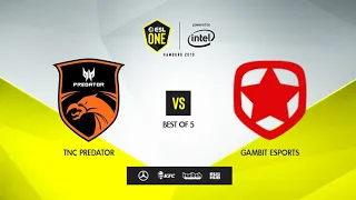 TNC Predator vs Gambit Esports, ESL One Hamburg 2019, bo5, game 5 [Adekvat & Mortalles]