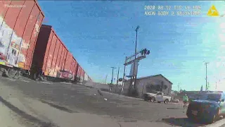 MUST WATCH: Officer saves man in wheelchair from an oncoming train