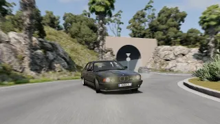 BMW e34 Italian drift in beamNGdrive