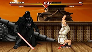 DARTH VADER vs RYU - High Level Awesome Fight!