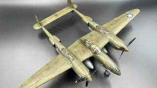 Lockheed P-38F Lightning TAMIYA 1/48 scale model