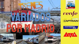 🚂 Trenes de mercancias y viajeros en Madrid, Renfe, Captrain España