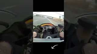 audi rs6 overtakes a motorcycle traveling at 300 km/h