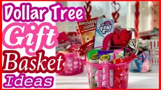 Dollar Tree GIFT BASKET IDEAS for Kids & Adults