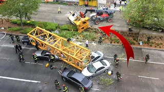 EXTREMELY DANGEROUS Cranes Fails Compilation 2021 | Heavy Equipment Gone Wrong