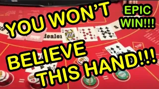 ULTIMATE TEXAS HOLD 'EM in LAS VEGAS! YOU WONT BELIEVE THIS HAND!! EPIC WINNING SESSION!