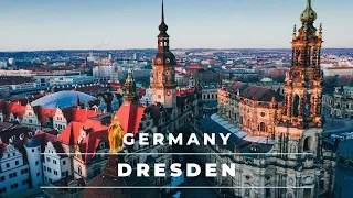 Dresden Germany by drone in 4k – Beautiful historic city center | Germany Travel