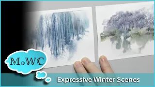 Winter Woods Spontaneous Paintings – Etchr Post Card Review