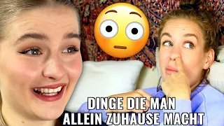 12 merkwürdige DINGE die man ALLEINE zu Hause macht 😳 - LiDiRo reagiert #justleo