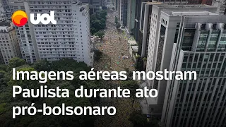 Bolsonaro: imagens aéreas mostram público em ato de 25 de fevereiro na Paulista