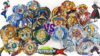 All Valkyrie VS All Spriggan VS All Fafnir VS All Longinus - Beyblade Burst Dynamite Battle