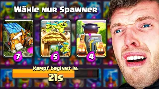 😱😫NUR SPAWNER WÄHLEN in MEGA AUSWAHL... (kann ich gewinnen?) | Clash Royale Deutsch