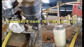 IT WORKS! Over 30% more run time with Wick Carburetor