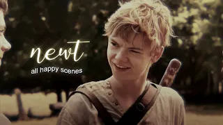 all happy newt scenes.