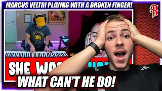 I played piano with a broken finger on OMEGLE... Marcus Veltri REACTION!