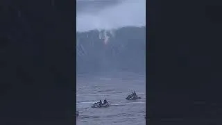 Huge Air Drop At Jaws - Big Wave Surfing Maui #Shorts