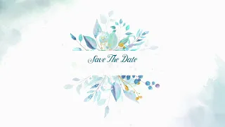 Save the Date Video Blank | Free Floral Wedding Invitation | BGM | Violin | Invicreator