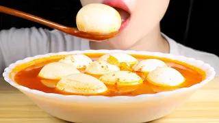 ASMR Soft Boiled Eggs Malatang | Spicy Mala Hot Pot | Eating Sounds Mukbang