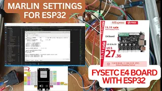 DIY 3D Printer with ESP32 as a controller + Marlin settings