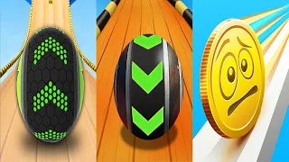 Going Balls VS Sky Rolling Balls VS Coin Rush SpeedRun All Levels Android iOS Gameplay