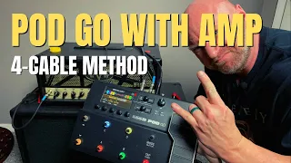 How to Connect the POD Go to an Amp (4 Cable Method)