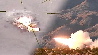 M142 HIMARS Rocket Live-fire Exercise - Strikes Right On Target.