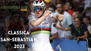 Clasica San Sebastian - Evenepoel toont nieuw wapen (sprint) in Clasica hattrick. Vollering Jaune.