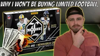 Why I Will Not Buy The New 2022 Panini Limited Football Hobby Box