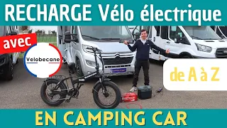 4 SOLUTIONS pour recharger son VÉLO ÉLECTRIQUE avec votre CAMPING CAR + BUDGET @Velobecane