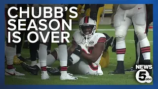 Nick Chubb officially out for season after knee injury in game against Steelers