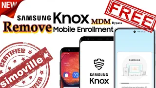 how to remove mdm knox all samsung  2023 android 9 10 11 12 kg lock bypass phone locked method n°2 👍