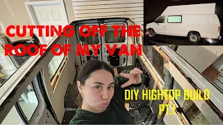 DIY Van Roof Extension | Van Hightop Build | pt.1- mapping and cutting