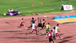 European Athletics Championship U20 Jerusalem 2023 - 100m Men Semi Final 2