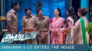 Saravanan & Co Enters the House - Aambala | Movie Scenes | Vishal | Sundar C