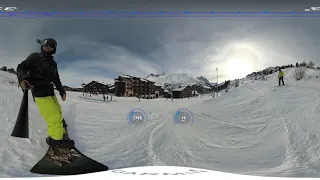 Meribel yeti-run 360° 4K with sound