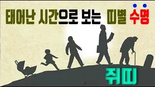 (쥐띠 수명) 태어난 시간으로 보는 그림당사주  쥐띠 수명은