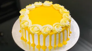 Pineapple Cake Recipe | No Oven Cake Recipe | Pineapple Pastry Cake Recipe | Yellow Cake