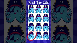 Find the odd emoji out #283 | How good are your eyes | Spot the difference puzzle quiz #shorts #game