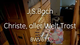 J.S.Bach BWV 673 - Christe, aller Welt Trost / キリストよ、世の人すべての慰め - J.S.バッハ