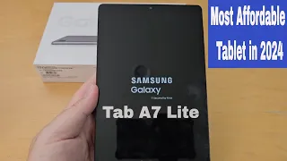 SAMSUNG GALAXY TAB A7 LITE MOST AFFORDABLE SAMSUNG TABLET in 2024 HD 1080p