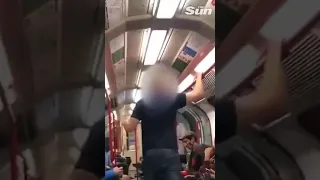 Passengers forced to step in after commuter storms towards woman
