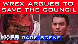 RARE Mass Effect 1 Scene - Wrex Argues to SAVE THE COUNCIL (and Kaidan Becomes a Renegade)