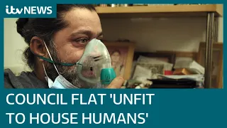 The man struggling to breathe in a council flat 'unfit to house humans' | ITV News