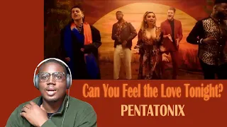 RAPPER REACTS to Can You Feel the Love Tonight by PENTATONIX