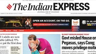 31st January 2022. The Indian Express Newspaper Analysis presented by Priyanka Ma'am (IRS).