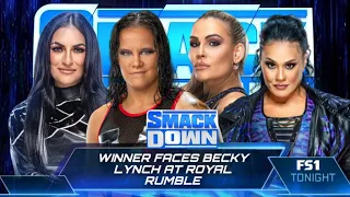 Fatal-4-Way Contendership Match: Sonya vs. Shayna vs. Tamina vs. Natalya: WWE 2K22