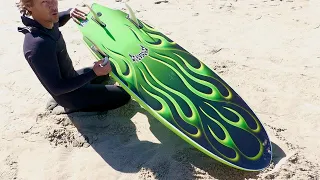 First Spring waves, Kalani’s new board and snakes on the beach!