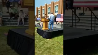 Sen.Tim Kaine, Justin Fairfax, Del. Sam Rasoul at Health Care Rally in Roanoke